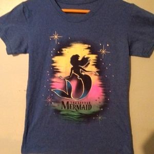 Disney's The Little Mermaid NWOT Graphic T Shirt Textured Glitter Outline
